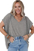 Crochet Lace Detail Oversized Tee